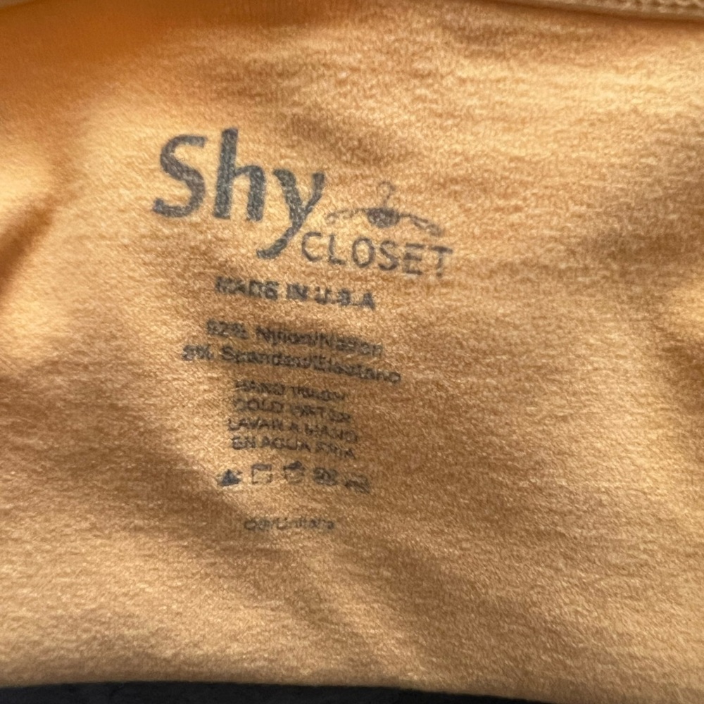 Y2K Saffron Spaghetti Strap Tank — Shy Closet (Made in USA) - Picture 2 of 2